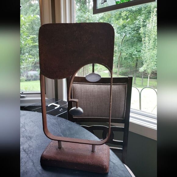 Stone & Metal Face Sculpture - Picture 4 of 8